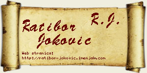 Ratibor Joković vizit kartica
